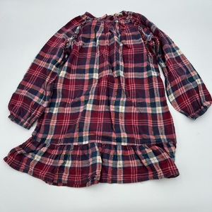 Tucker + Tate Cozy Plaid Peplum Blouse size 8
